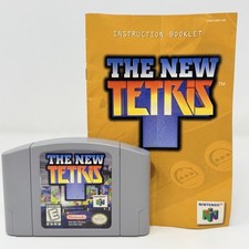 The New Tetris Nintendo 64 N64 Cartridge With Manual Tested