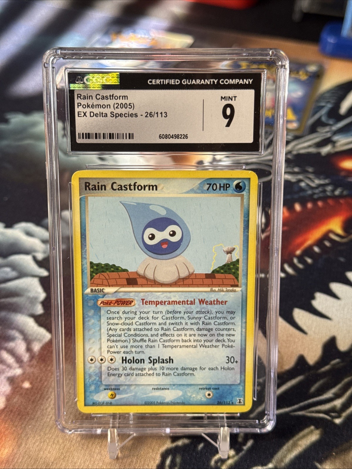 Rain Castform 26/113 Delta Species Regular 2005 - CGC Mint 9 - English Pokemon