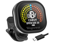 Afinador de guitarra recargable con clip, pan...