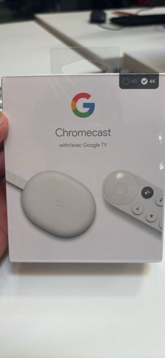 Google Chromecast 4K with Google TV - Snow | eBay