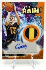 2025-26 Bowman U Best Bennett Stirtz Let it Rain Orange MD Patch Auto #9/25 SSP