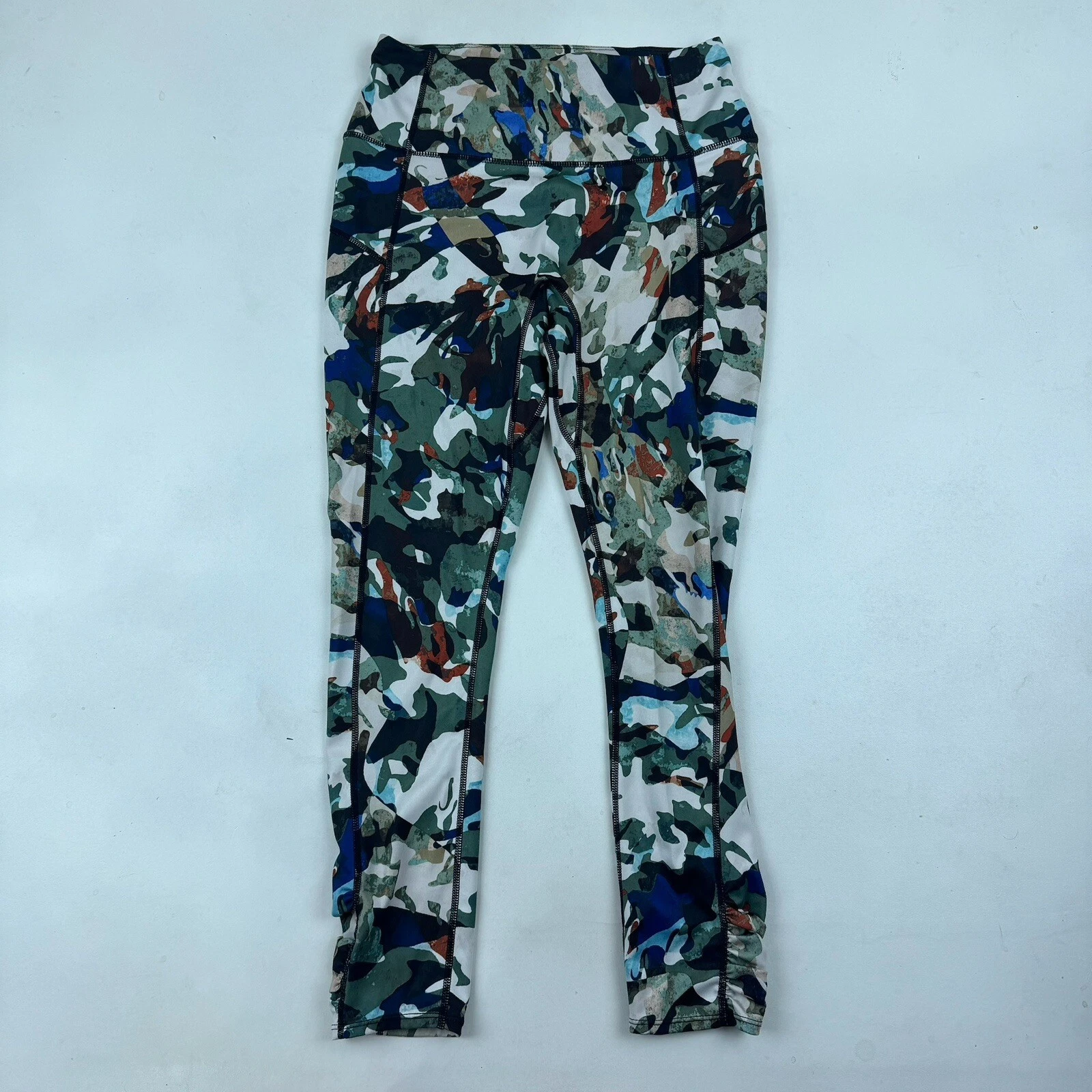 free-people-movement guinevere graphic camo zipper pocket leggings