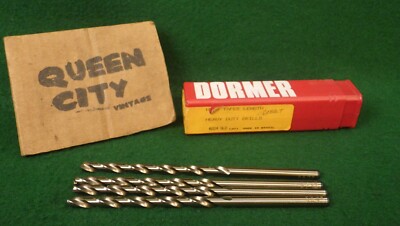 New Dormer 17/64'' Drill Bits 6'' Long A235 Cobalt/gold HSCO HD Lot of 4