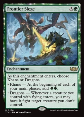 *MtG: 4x FRONTIER SIEGE - Commander Tarkir: Dragonstorm Rare - magicman*
