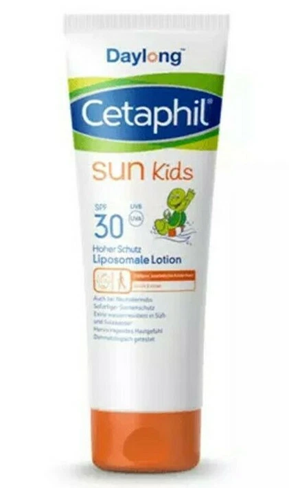 CETAPHIL Sun DAYLONG Kids SPF 30 liposomale Lotion 200ml PZN 15250317 + Probe