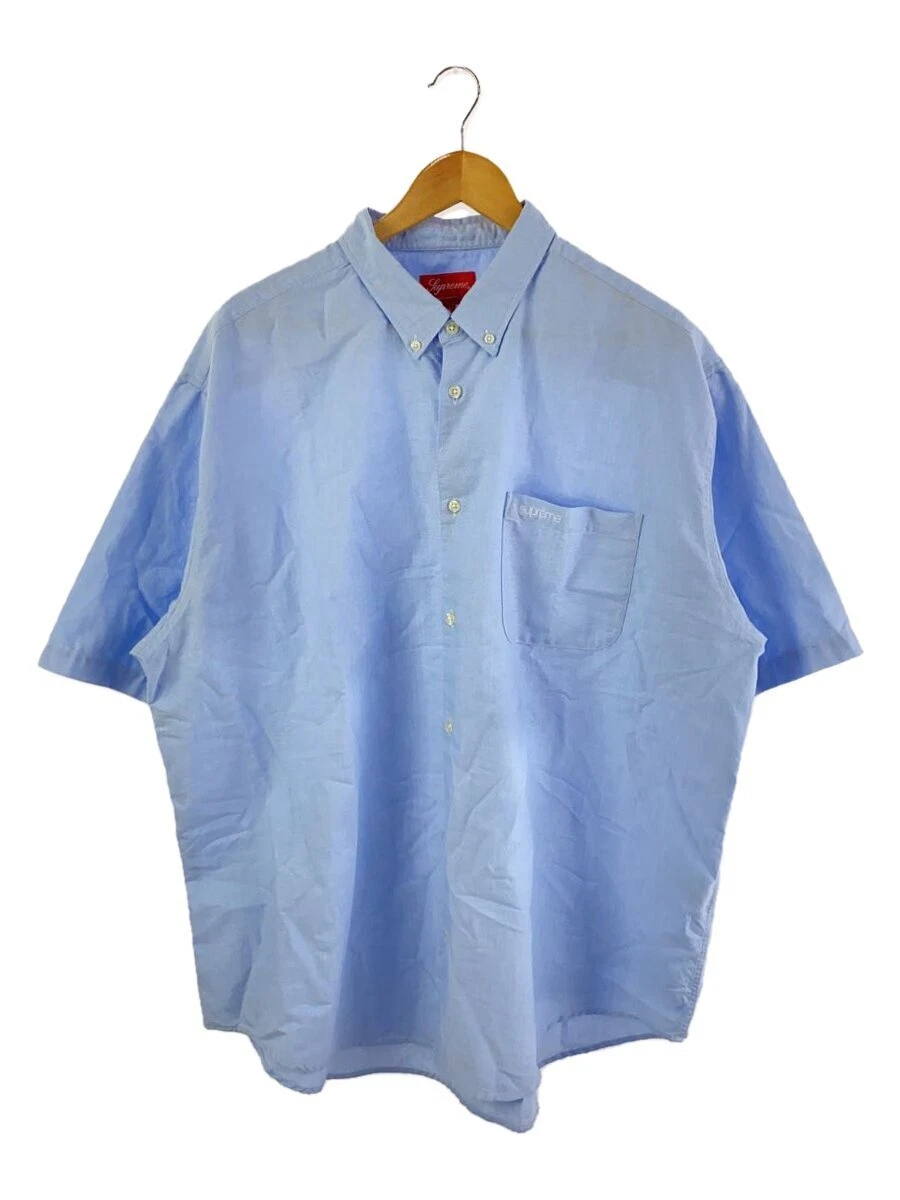 Chemises manches courtes Supreme LOOSE FIT OXFORD coton bleu XL occasion
