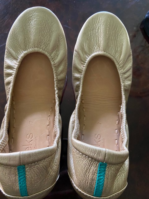 metallic champagne tieks