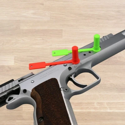 TOOLS3D 3x Sicherheitsfahne 9mm Kaliber Kurzwaffe Patronenlager Safety Flag Waffen