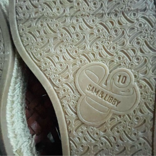 Sam & Libby Asha Espadrille Woven Saddle Slip On Shoes Brown Women's Size 10 - Picture 8 of 8