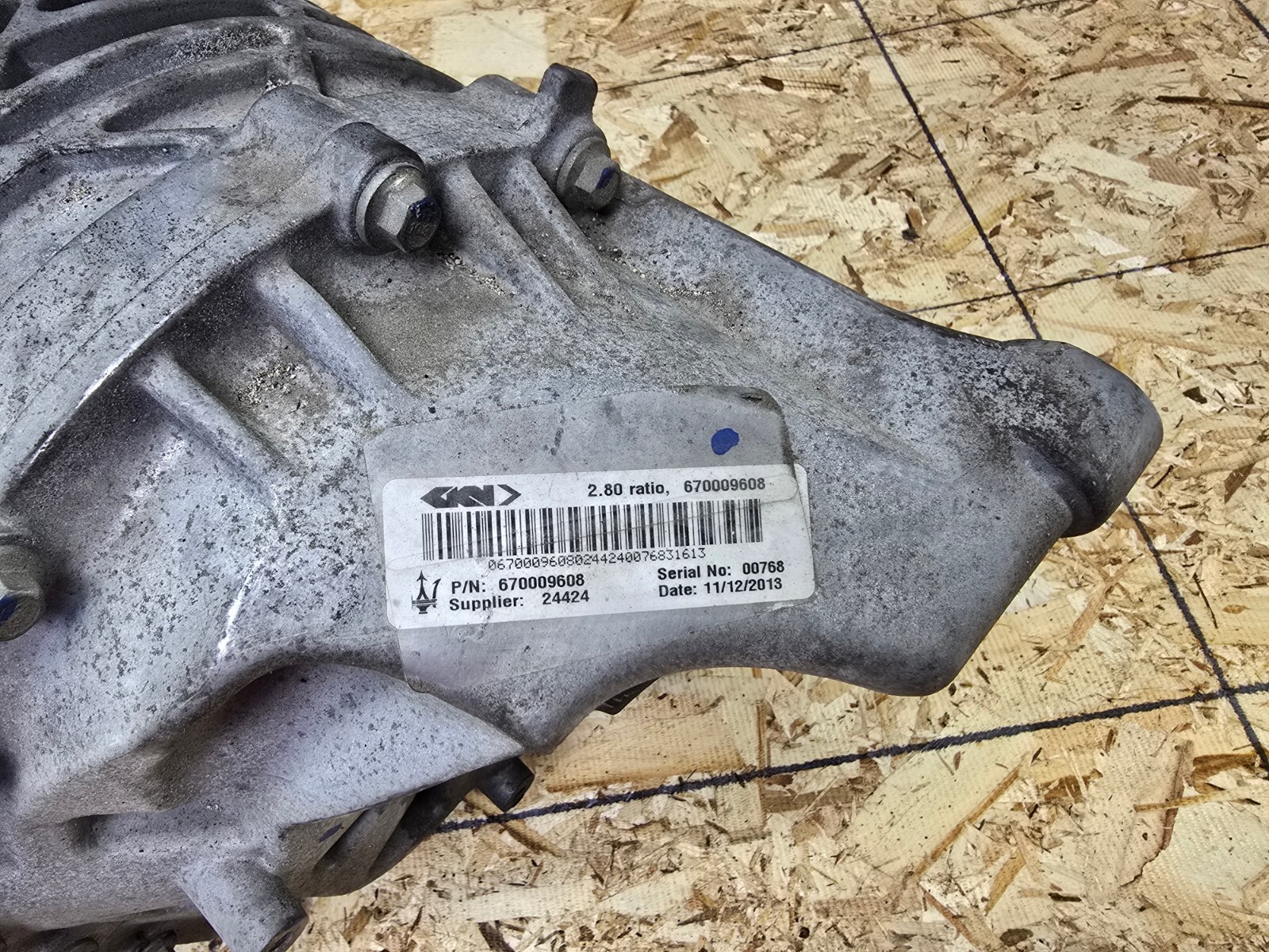 REAR DIFFERENTIAL AXLE CARRIER 2.80 OEM 40K 14-19 MASERATI GHIBLI S QUATTROPORTE
