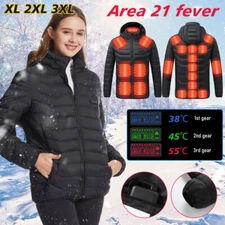 Heated Jacket for Men with 10000mAh Battery Pack Outdoor Electric Heating Coat