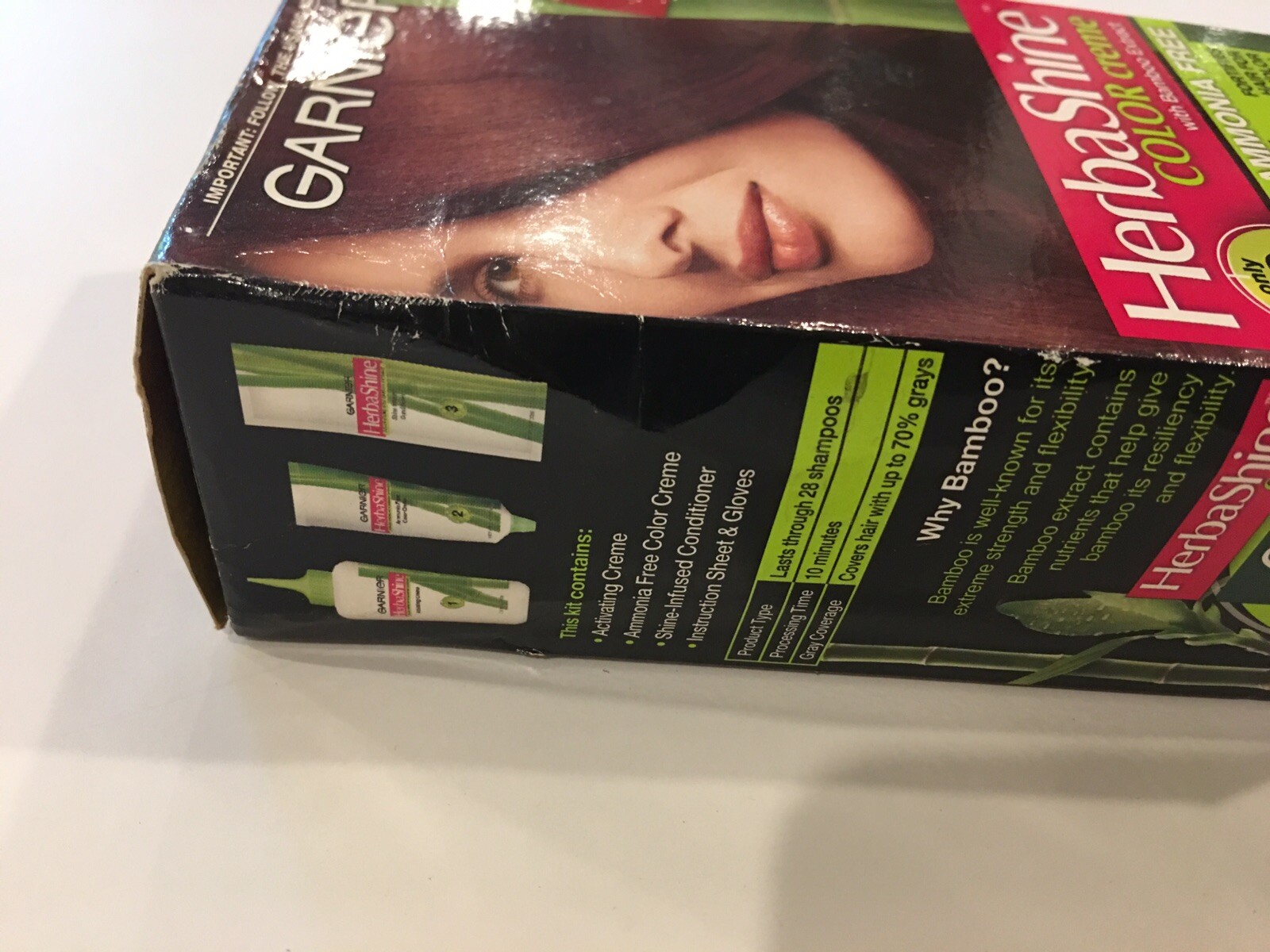 Garnier HerbaShine Color Creme With Bamboo Extract 565 Medium Auburn Brown