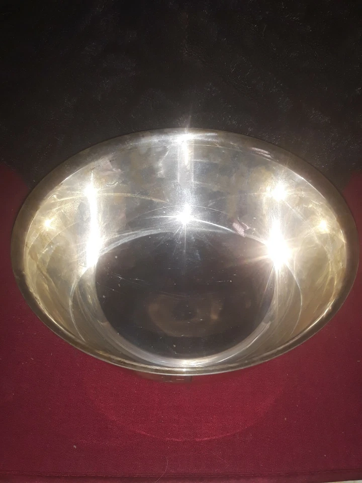 Cuenco de plata esterlina International Silver Co. Paul Revere D261 con monograma "D" Foto 2 de 4