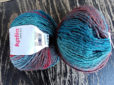 2 x 100g  Azteca  Katia  Col. 7872 Farbverlauf Multicolor weich