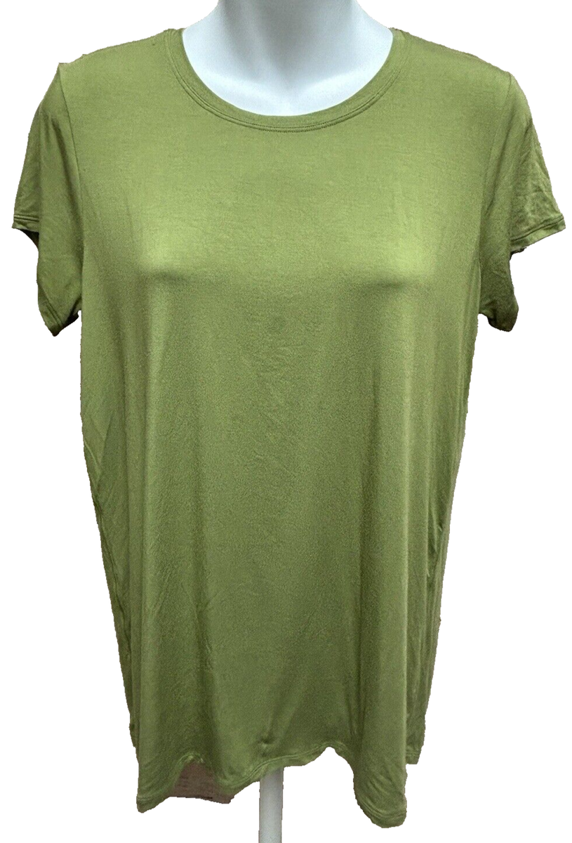 ヨガ lululemon - lululemon T-shirt size6 *outlet* Lululemon Womens T-Shirt Size 6 Workout Casual Green Split