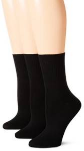 Hanes-Womens-Socks-Plus-SZ-3-Pack-Comfortsoft-Extended-SZ-Cuff