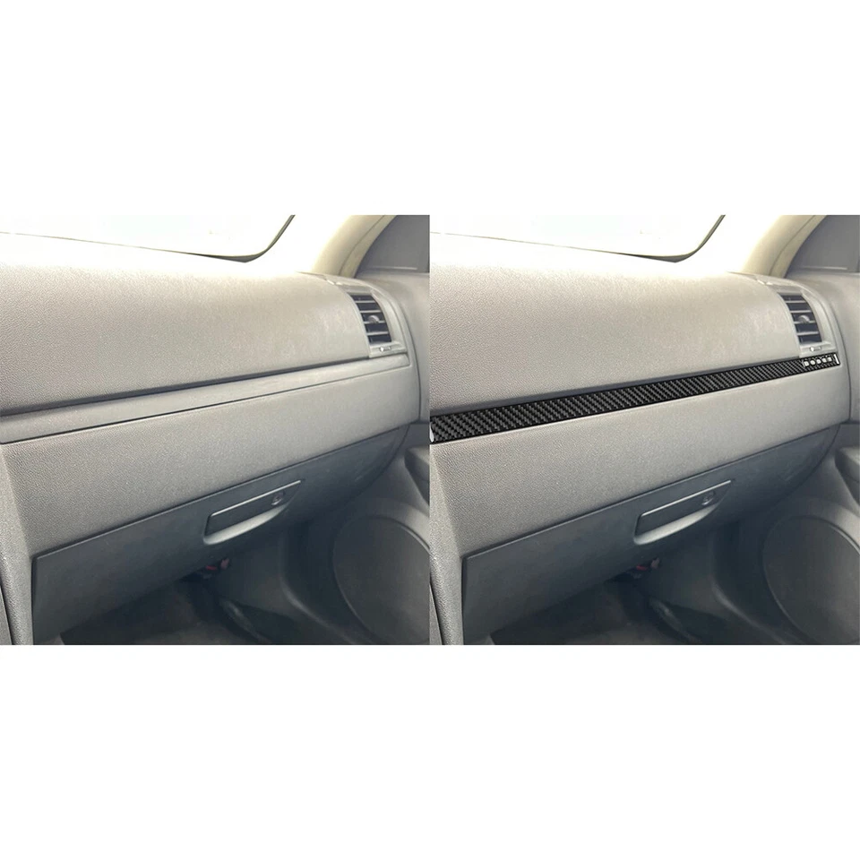 Faixa de acabamento painel co-piloto vinil fibra de carbono para Dodge Charger 08-2010 - Imagem 4 de 4