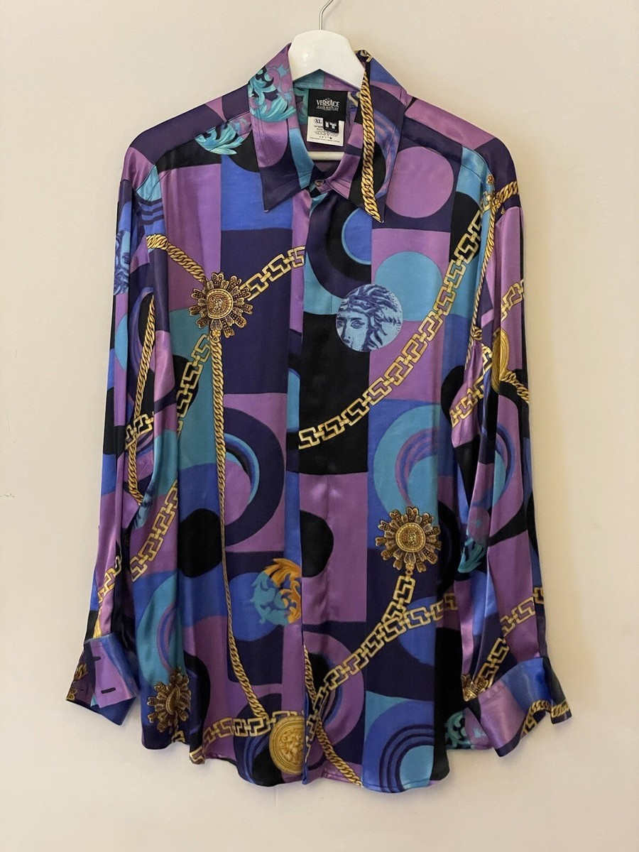 RARE MEDUSA Versace Jeans Couture Long Sleeve Shirt XL Made In  