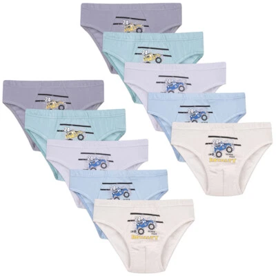 10 Jungen Slips Baumwolle Unterhosen Unterwäsche Knaben Slip Unterhose Shorts - Bild 1 von 4
