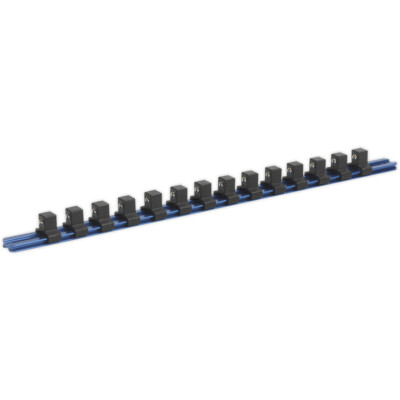 1/2'' Vierkant Bithalter - 14x Steckschlüssel MAX - Haltestange Aufbewahrungsleiste