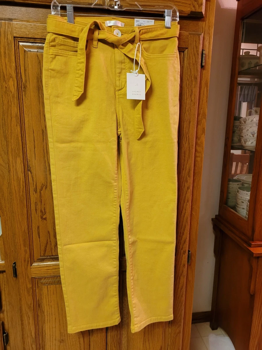 LC Lauren Conrad Pants Womens 10 High Rise Slim Straight Ankle Stretch