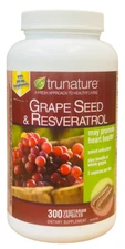 trunature 300ct Grape Seed and Resveratrol Tablets,Exp:05/26+Free Shipping