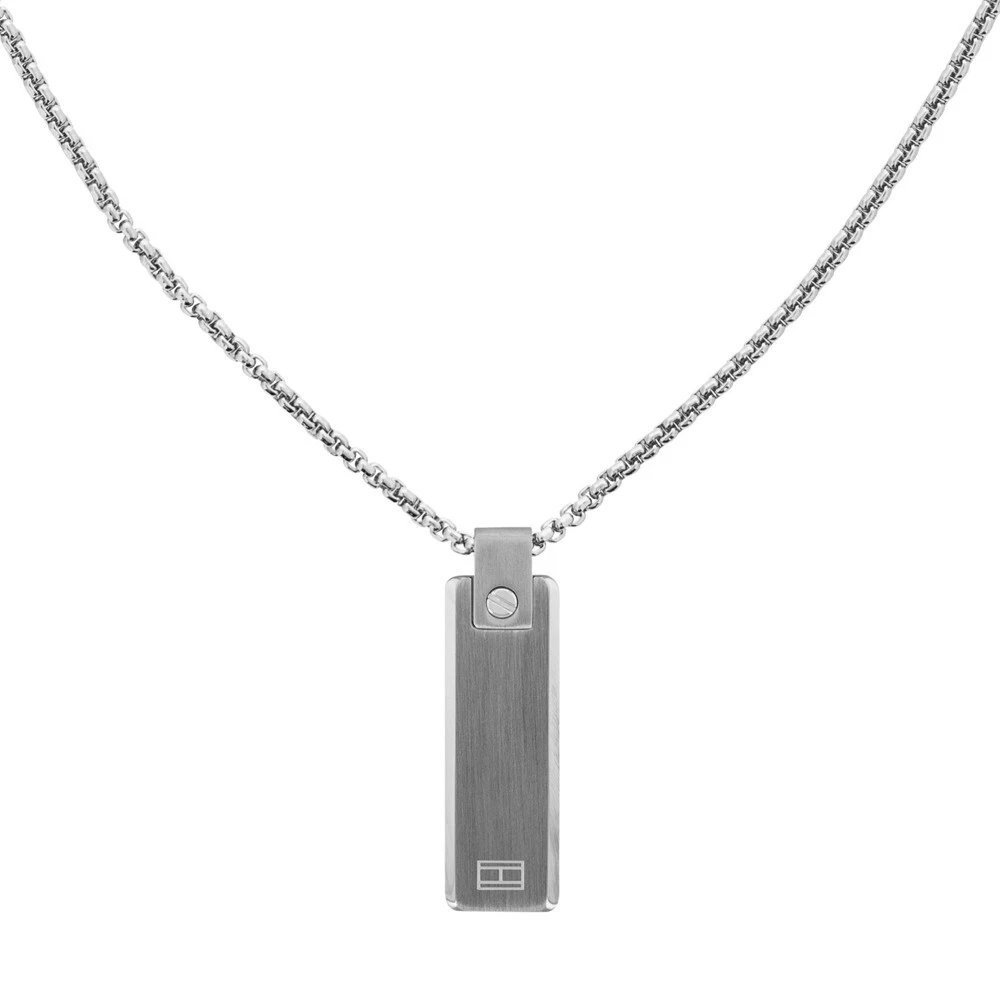 NEW NECKLACE CHAIN PENDANT 60CM SILVER COLOR AUTHENTIC TOMMY 