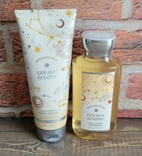 bath and body works golden eclipse shower gel and body cream set