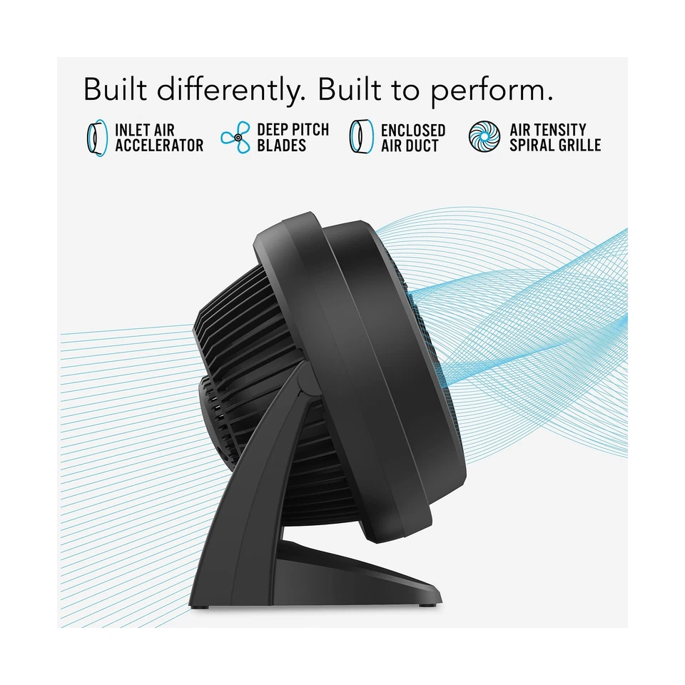 Ventilador circulador de aire para toda la habitación tamaño mediano Vornado 630 para el hogar, 3 velocidades, ajuste... Foto 3 de 4