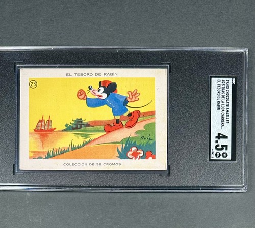 1930βs Chocolate Amatller El Tesoro de Rabin Mickey Mouse #23 SGC 4.5 Pop 1