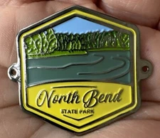North Bend State Park Dock West Virginia  Hiking Staff Stick Medallion NEW WV