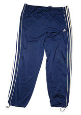 Vintage Adidas Track Pants Mens Sweatpantsd Navy Blue White Size Large