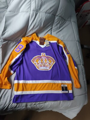 1980 Mitchell Ness LA Kings Blue Line Jersey #18 Dave Taylor