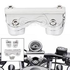 Chrome 1.25" Handlebar Riser Top Clamp Fit For Harley Road Glide Special FLTRXS