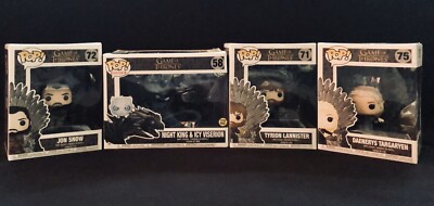 Funko Pop! GoT Night King Icy Viserion GITD, Daenerys, Jon Snow,  Tyrion-Throne