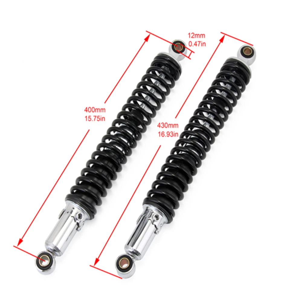 Amortiguador de aire trasero de 15,75"" 400 mm para Honda XL185 XL125S Foto 3 de 4