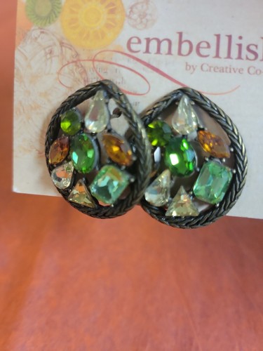Embellish by Creative Co-op Ohrringe Herbst Farbe Edelstein *Neu mit Etikett* - Bild 5 von 7