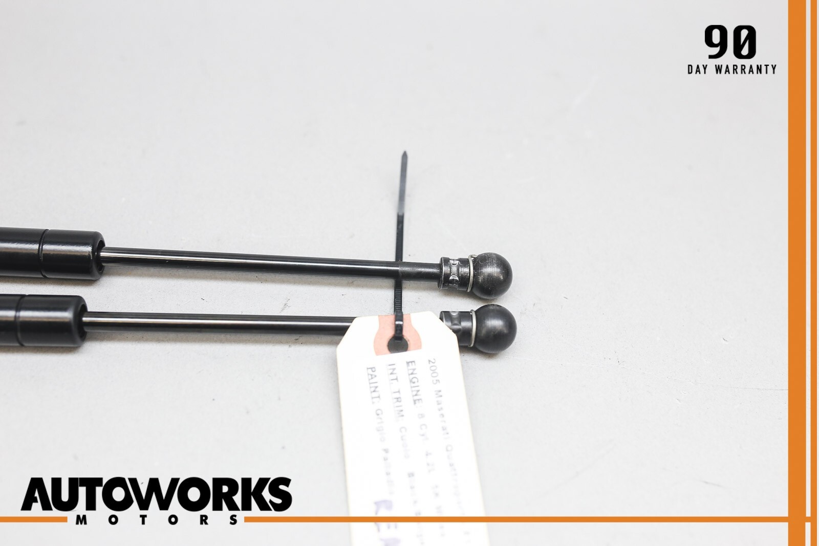 03-08 Maserati Quattroporte M139 Right or Left Trunk Lift Support Strut Set OEM