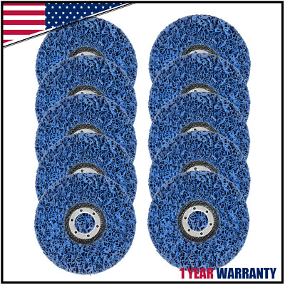#ad 10 Pack 4quot; x 5 8quot; Clean and Strip Discs Paint and Rust Removing Wheels $23.32