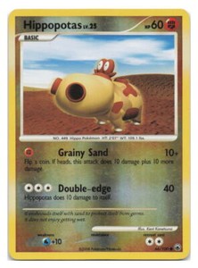 Hippopotas #66/100 Majestic Dawn Pokemon tcg REVERSE HOLO