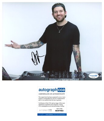 DILLON FRANCIS SIGNED EDM DJ 8x10 PHOTO - ACOA COA