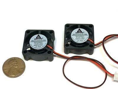 2 Pieces 24v fan gdstime blower 25x25x10mm mini micro gpu dc 2 wire usa #F2