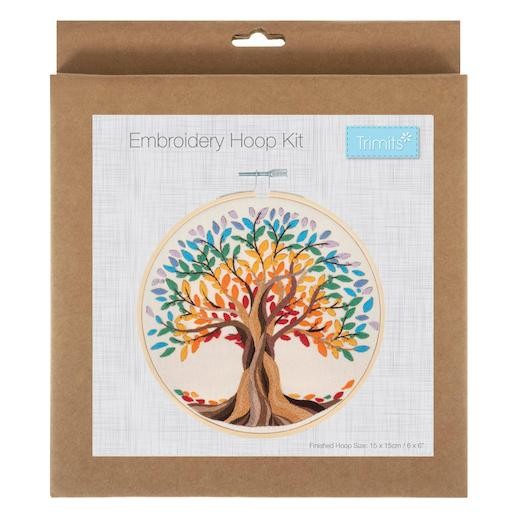 Trimits Embroidery Kit with Hoop - Tree of Life