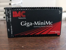 IMC NETWORKS 856-10731 GIGA-MINIMC 10/100/1000 Mbps GIGABIT FIBER CONVERTER 