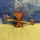 Vintage 1920s-30s J CHEIN Lithograph Tin -Saw Sand Toy Funnel Beach Toy Sandbox