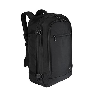 AMAZON BASICS TRAVEL BACKPACK CARRY ON FLIGHT APPROVED LIGHTWEIGHT - BLACK