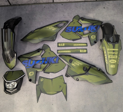 RESTYLE Plastics + Graphics + Headlight for Suzuki DRZ400 E S SM DR-Z 1999-2024