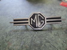 Mg Mgb Mga Radio Plate Logo Emblem Original Fray Bs1004 Chrome