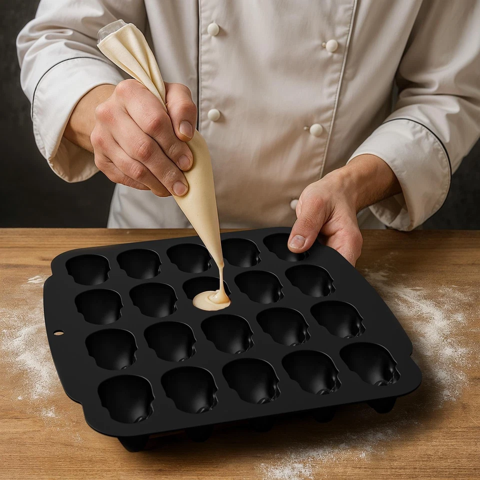 Skull Chocolate Mold Jellies Skeleton Mould 3D Easy Release Reusable  - Image 4 of 4