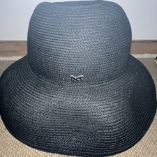 Vintage VTG Betmar New York CHIC Black Bucket Roll Up Hat NWT